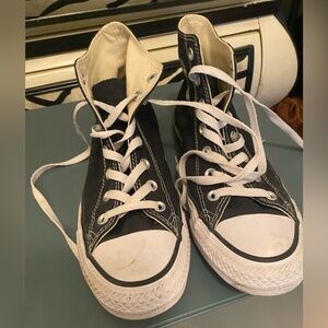 Converse Black and White High Top Sneakers